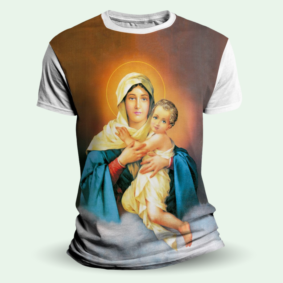 1774364635719-pdtj1ijktrq.png Camiseta Religiosa Católica - Mãe Rainha - Imagem 1