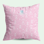 Capa para Almofada Religiosa Católica - Anjo da Guarda - Rosa - Imagem 2