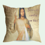 Capa para Almofada Religiosa Católica - Jesus Misericordioso